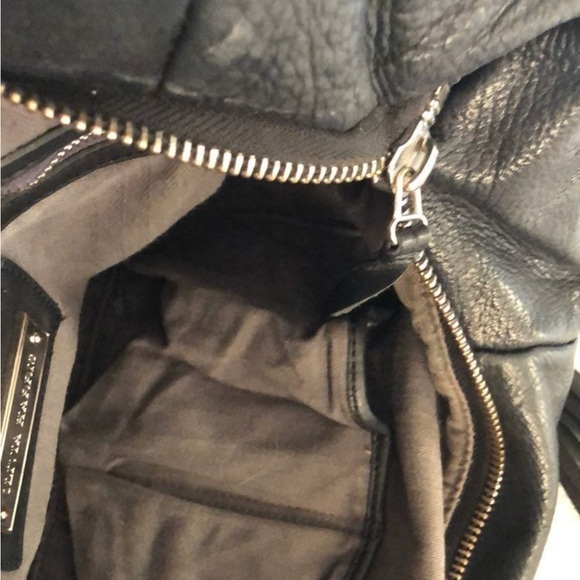 Olivia Harris Black Leather Shoulder Hand Bag Large - Picture 6 of 6